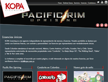 Tablet Screenshot of kopa.com.co